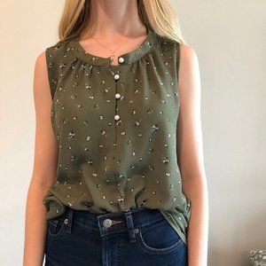 Loft Women's Blouse with Pearl Buttons